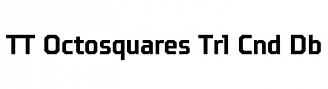TT Octosquares Trl Cnd Db  नि: शुल्क फ़ॉन्ट्स डाउनलोड