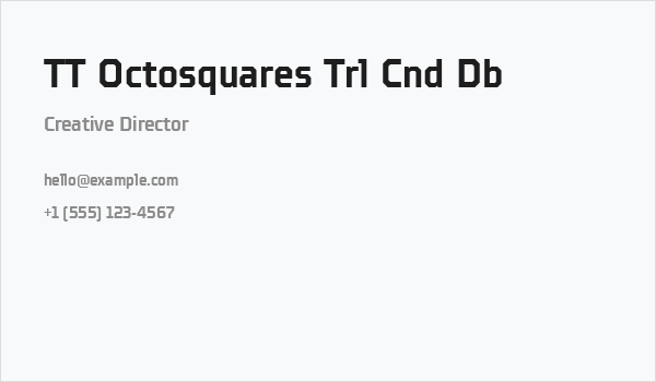 TT Octosquares Trl Cnd Db Business Card
