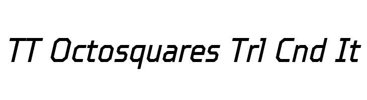 TT Octosquares Trl Cnd It  font caratteri gratis