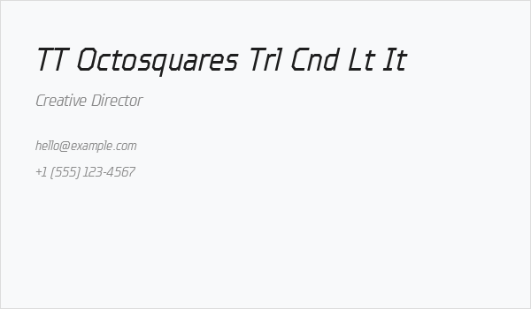 TT Octosquares Trl Cnd Lt It Business Card