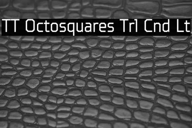 TT Octosquares Trl Cnd Lt Font examples