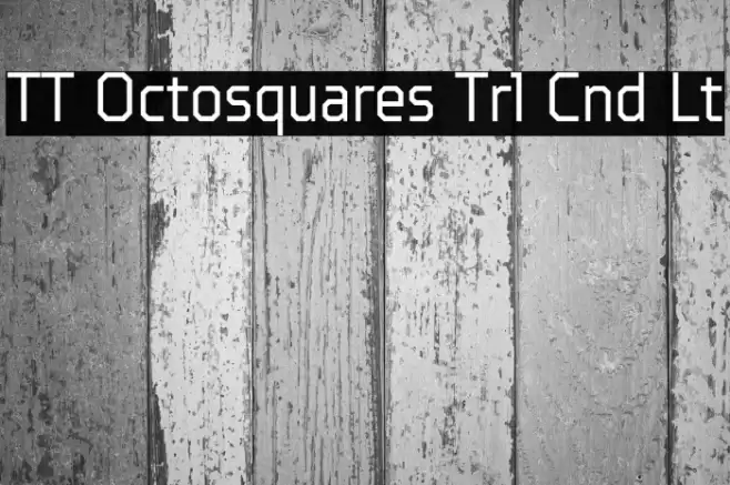 TT Octosquares Trl Cnd Lt Font examples