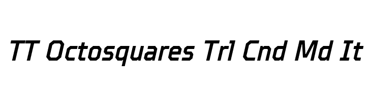 TT Octosquares Trl Cnd Md It  Скачать бесплатные шрифты