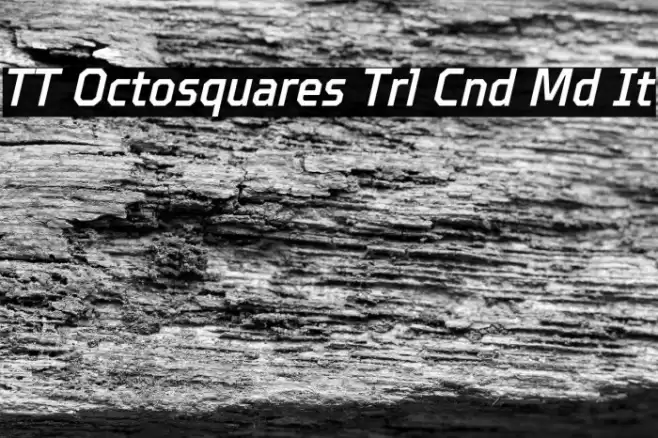 TT Octosquares Trl Cnd Md It Font examples