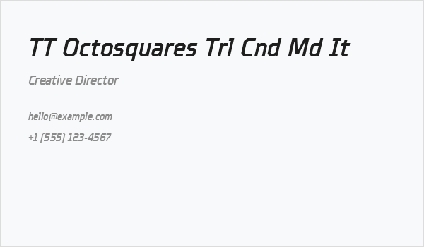 TT Octosquares Trl Cnd Md It Business Card