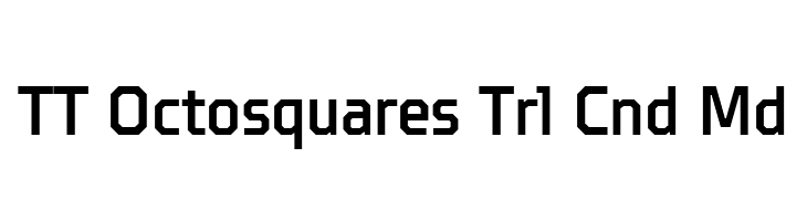 TT Octosquares Trl Cnd Md  免费字体下载