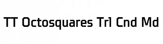 TT Octosquares Trl Cnd Md  Free Fonts Download
