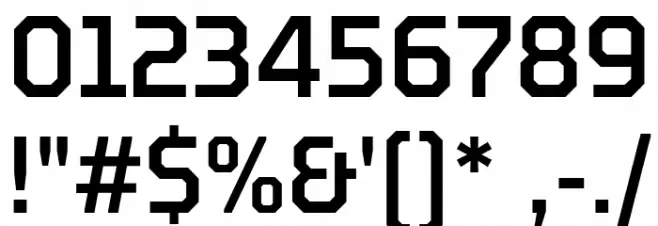 TT Octosquares Trl Cnd Md Font Alte caractere