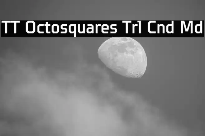 TT Octosquares Trl Cnd Md Font examples