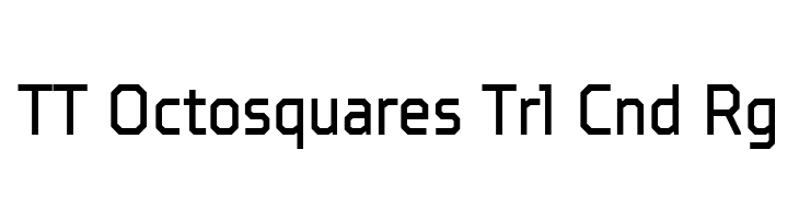 TT Octosquares Trl Cnd Rg  フリーフォントのダウンロード