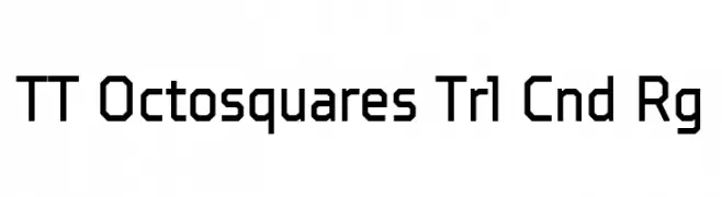 TT Octosquares Trl Cnd Rg  Скачать бесплатные шрифты