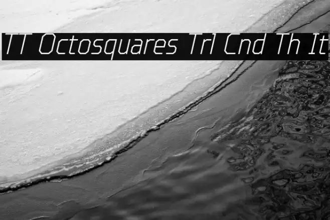 TT Octosquares Trl Cnd Th It Font examples