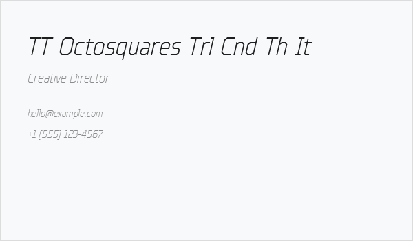 TT Octosquares Trl Cnd Th It Business Card