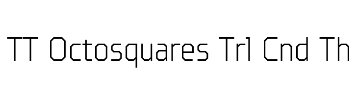 TT Octosquares Trl Cnd Th  font caratteri gratis