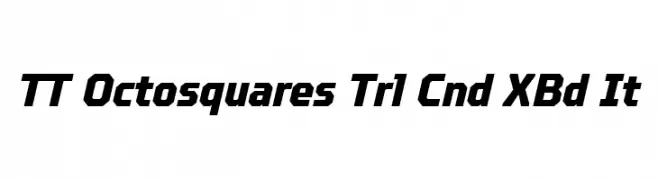 TT Octosquares Trl Cnd XBd It  Free Fonts Download