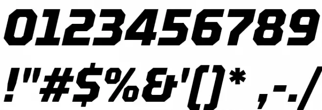 TT Octosquares Trl Cnd XBd It フォント その他の文字