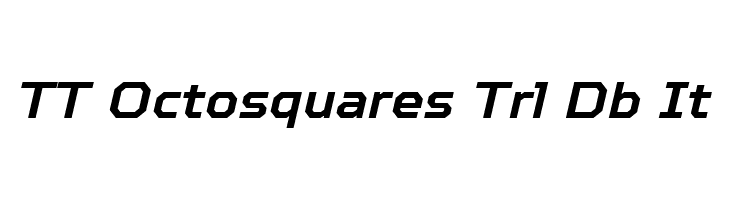 TT Octosquares Trl Db It  font caratteri gratis
