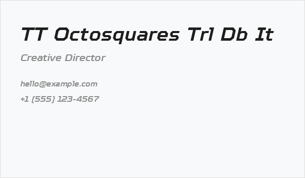 TT Octosquares Trl Db It Business Card