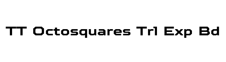 TT Octosquares Trl Exp Bd  font caratteri gratis