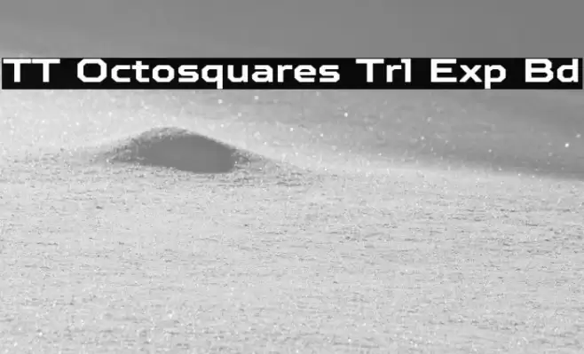 TT Octosquares Trl Exp Bd Font examples
