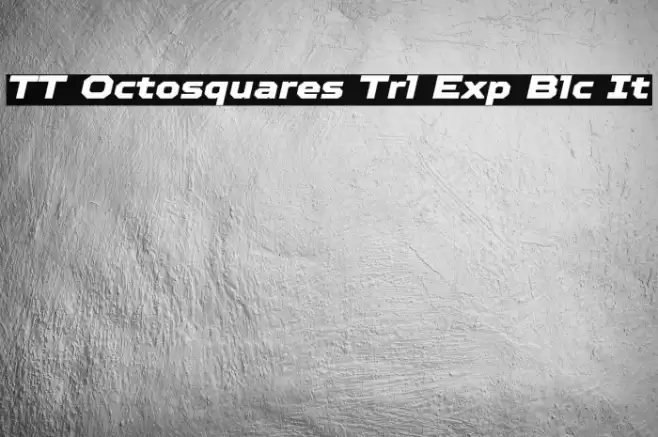 TT Octosquares Trl Exp Blc It Caratteri examples