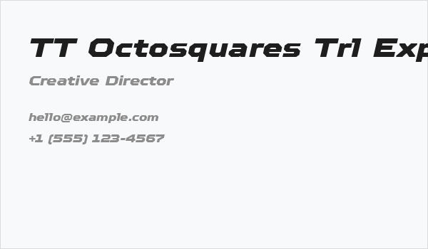 TT Octosquares Trl Exp Blc It Business Card