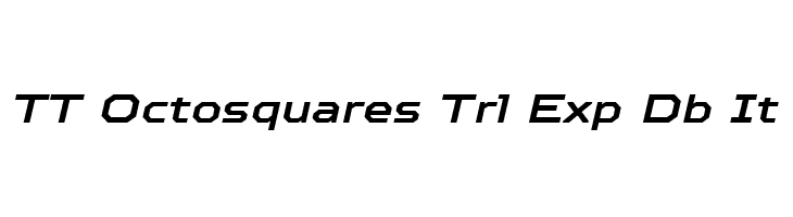 TT Octosquares Trl Exp Db It  Free Fonts Download