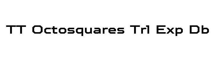 TT Octosquares Trl Exp Db Caratteri