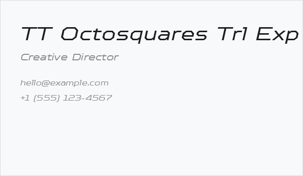 TT Octosquares Trl Exp It Business Card