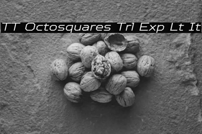 TT Octosquares Trl Exp Lt It フォント examples
