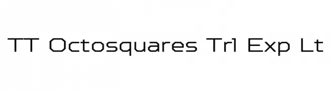 TT Octosquares Trl Exp Lt  Free Fonts Download