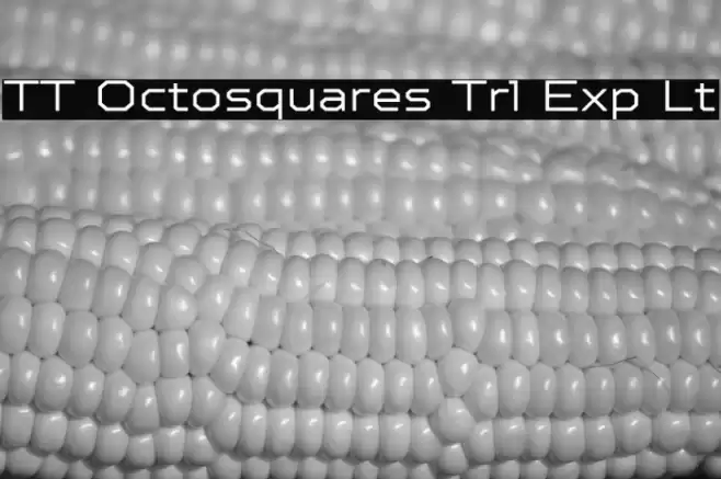 TT Octosquares Trl Exp Lt फ़ॉन्ट examples