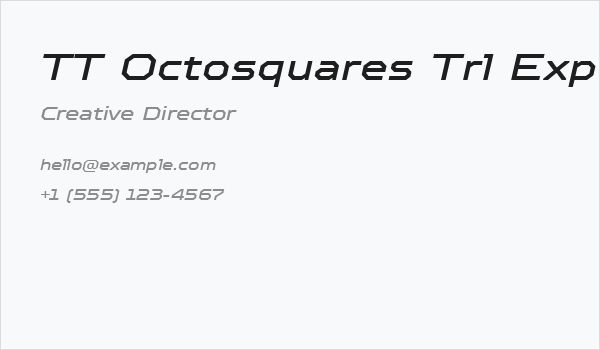 TT Octosquares Trl Exp Md It Business Card