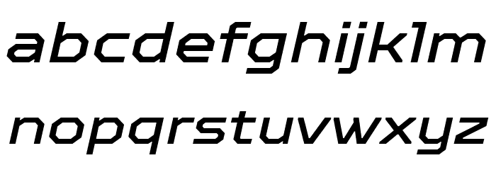 TT Octosquares Trl Exp Md It Font LOWERCASE