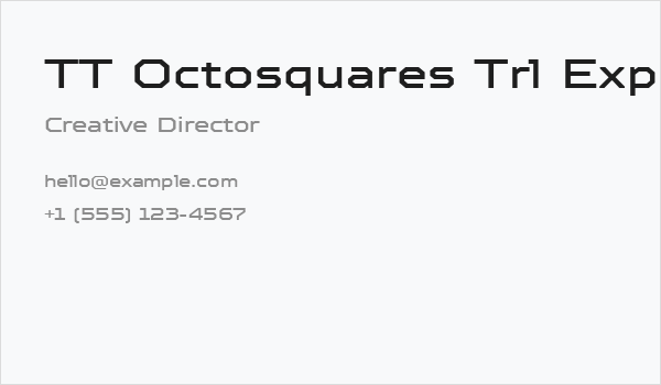 TT Octosquares Trl Exp Md Business Card