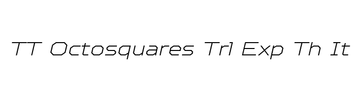 TT Octosquares Trl Exp Th It  フリーフォントのダウンロード