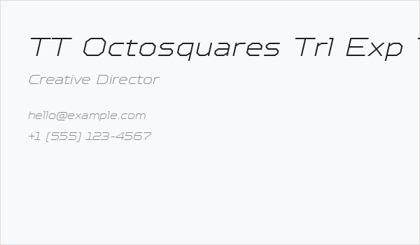TT Octosquares Trl Exp Th It Business Card