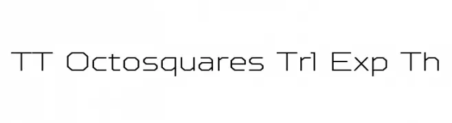 TT Octosquares Trl Exp Th  Frei Schriftart Herunterladen