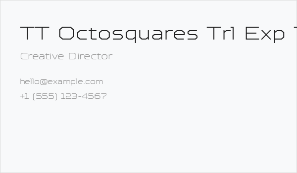 TT Octosquares Trl Exp Th Business Card