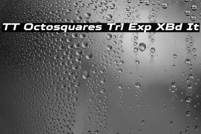 TT Octosquares Trl Exp XBd It Caratteri examples