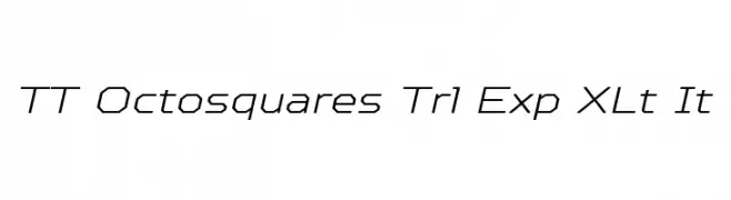 TT Octosquares Trl Exp XLt It  font caratteri gratis