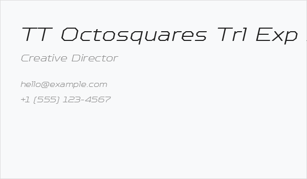 TT Octosquares Trl Exp XLt It Business Card