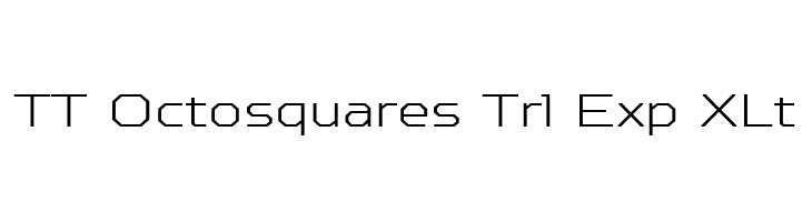 TT Octosquares Trl Exp XLt  Frei Schriftart Herunterladen