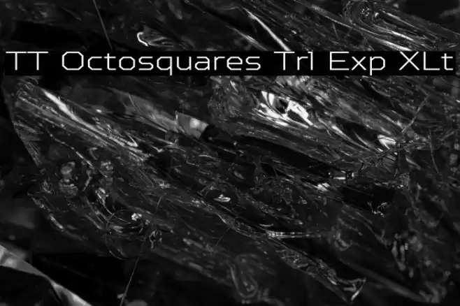 TT Octosquares Trl Exp XLt Шрифта examples