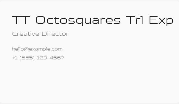 TT Octosquares Trl Exp XLt Business Card