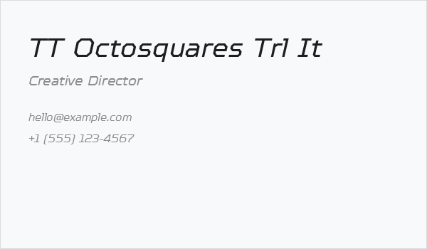 TT Octosquares Trl It Business Card