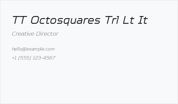 TT Octosquares Trl Lt It Business Card