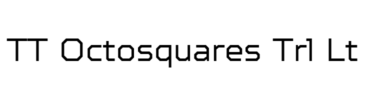 TT Octosquares Trl Lt  Скачать бесплатные шрифты