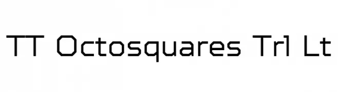 TT Octosquares Trl Lt Font