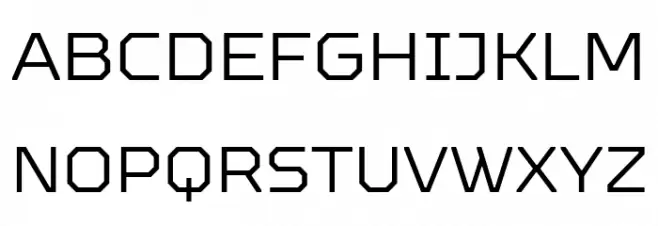 TT Octosquares Trl Lt Schriftart Groß